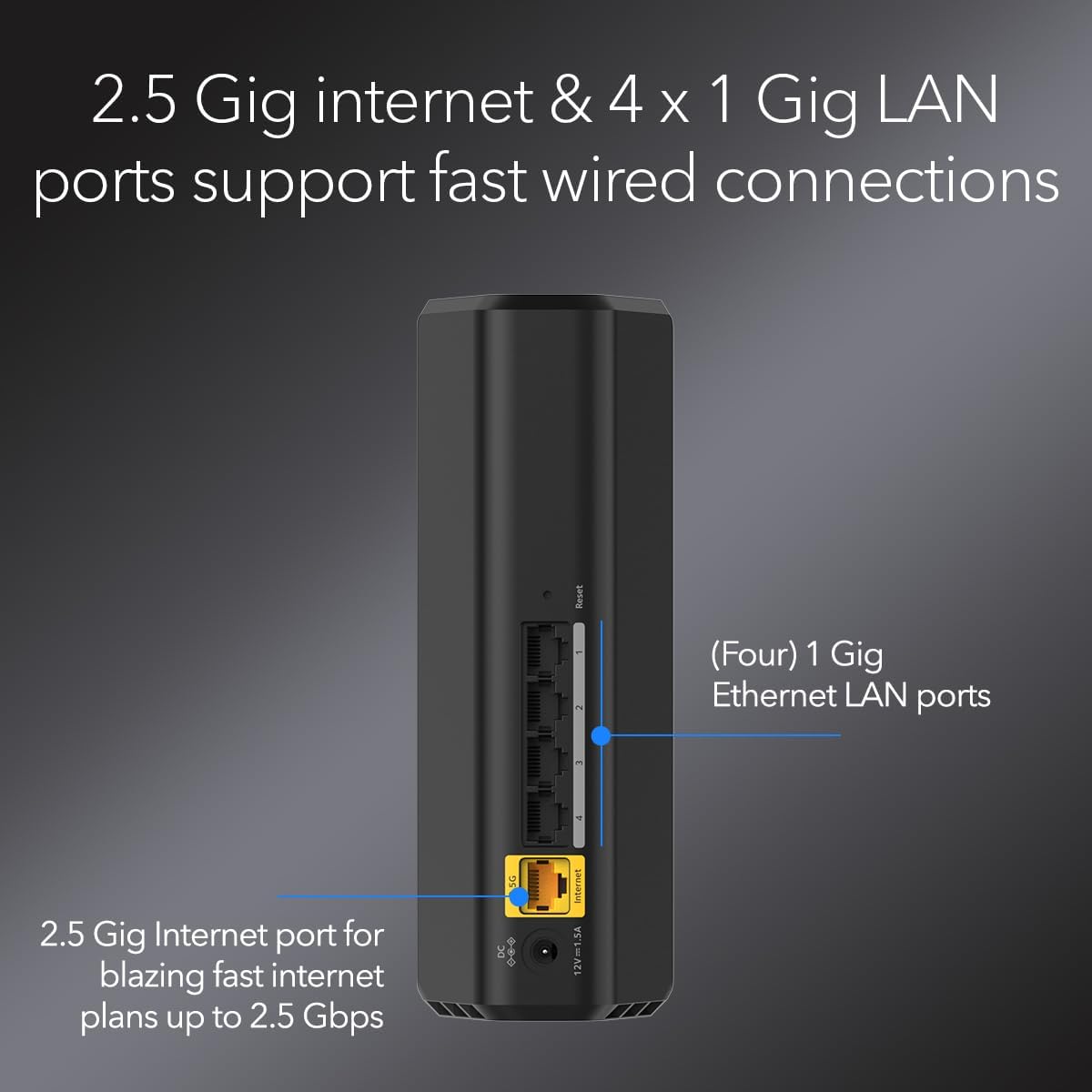 NETGEAR Nighthawk Dual-Band WiFi 7 Router (RS90) – Router Only, BE3600 Wireless Speed (up to 3.6 Gbps) - Covers up to 2,000 sq. ft., 50 Devices – 2.5 Gig Internet Port - Free Expert Help - Image 5